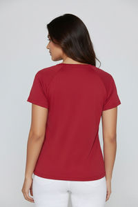 Zelocity Quick Dry Relaxed Top - Deep Claret — thumbnail 3
